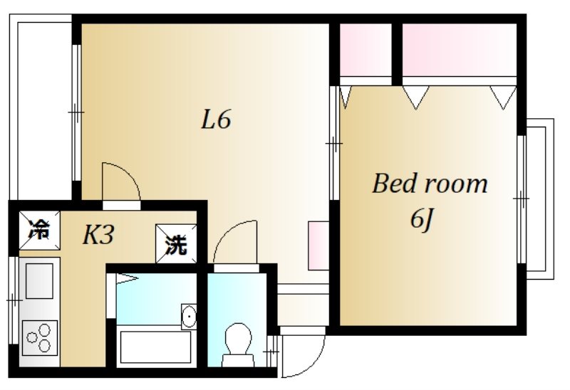 西山花園 間取り図