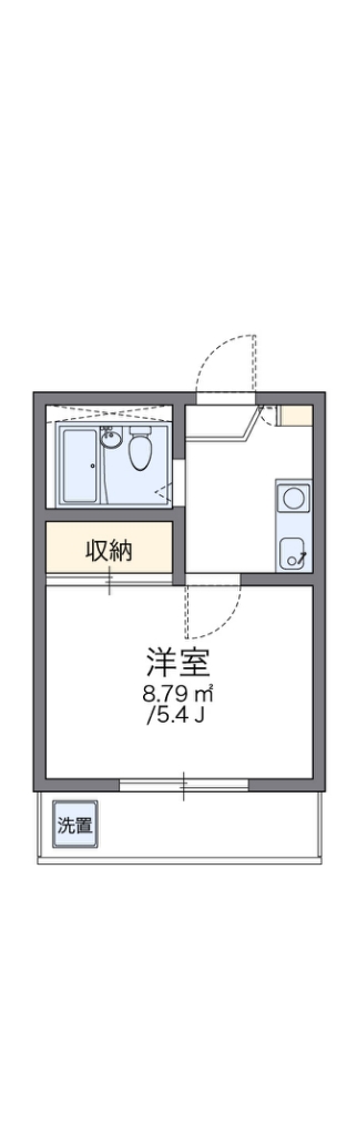 レオパレス横田 間取り図