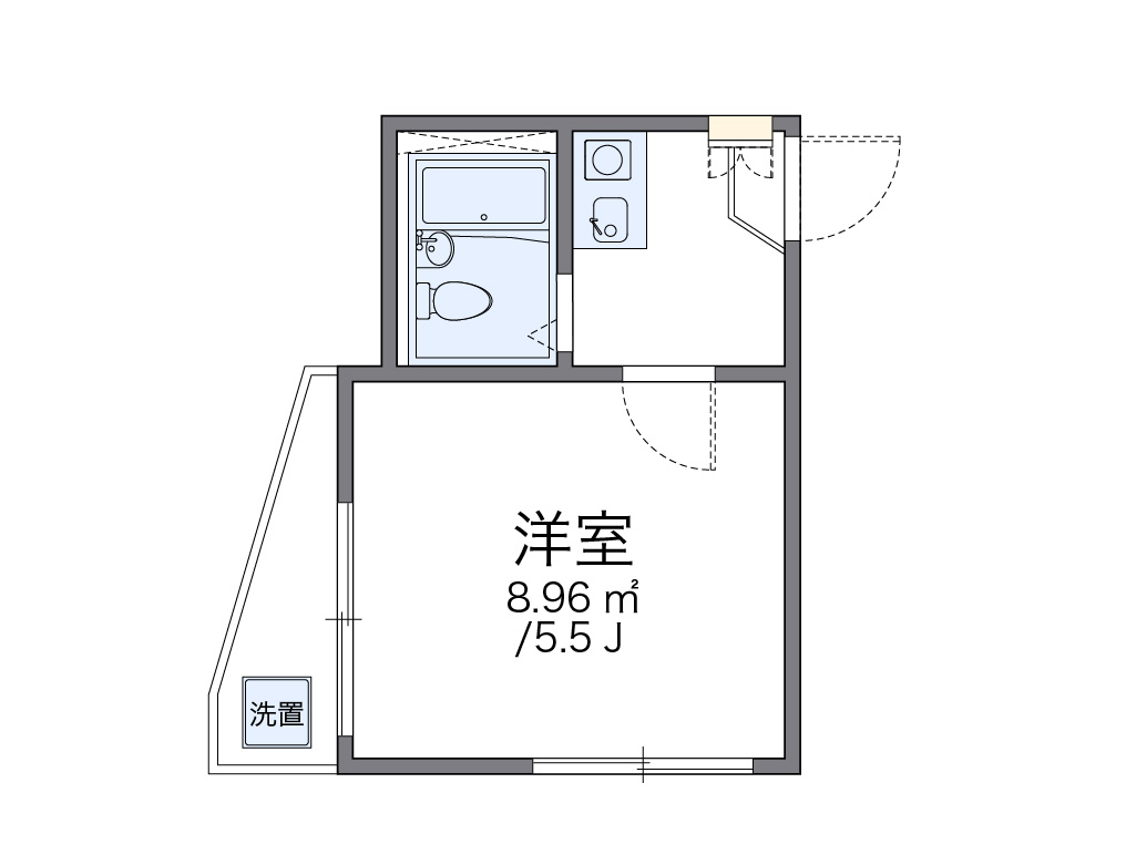 レオパレス蒲田第８ 203号室 間取り