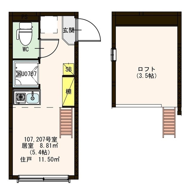 メゾン品川 間取り図