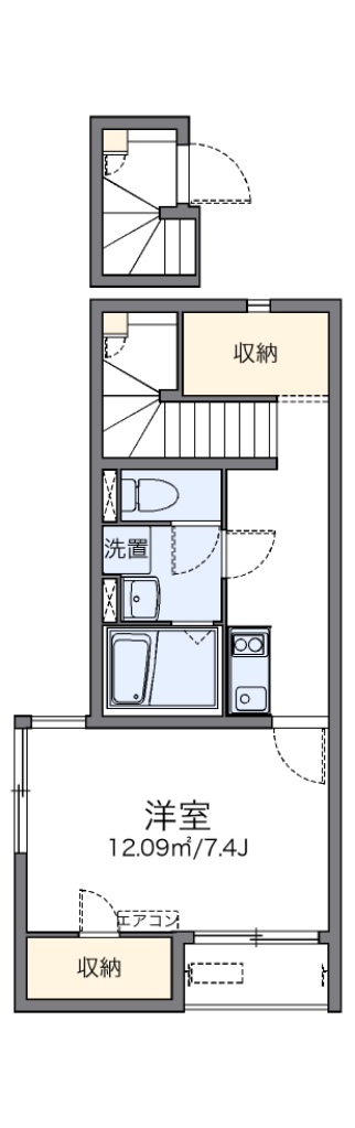 レオネクストＮａｋａｍｕｒａ 間取り図