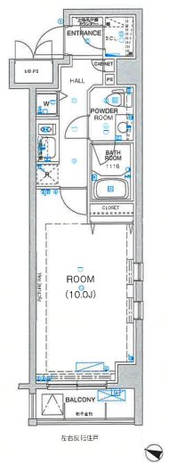 レグラス久が原 206号室 間取り