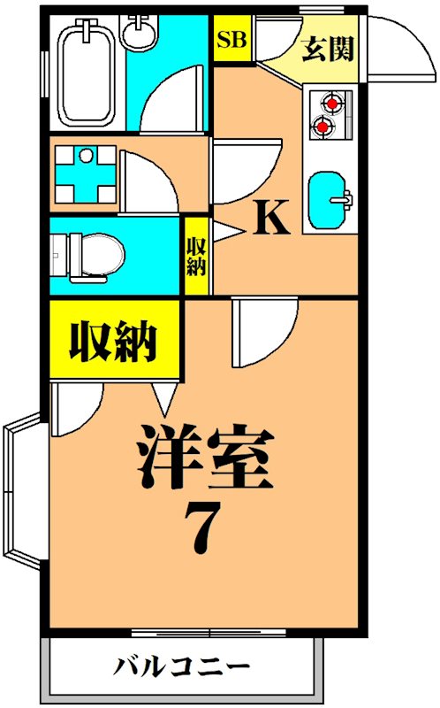 ローゼンハウス  103号室 間取り