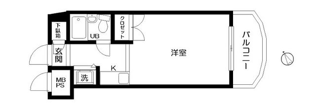 日神パレステージ大森 702号室 間取り