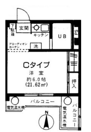 サンシャルム池上 402号室 間取り