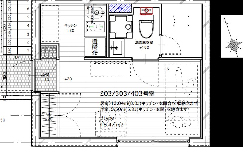 Ludens大崎ANNEX 403号室 間取り