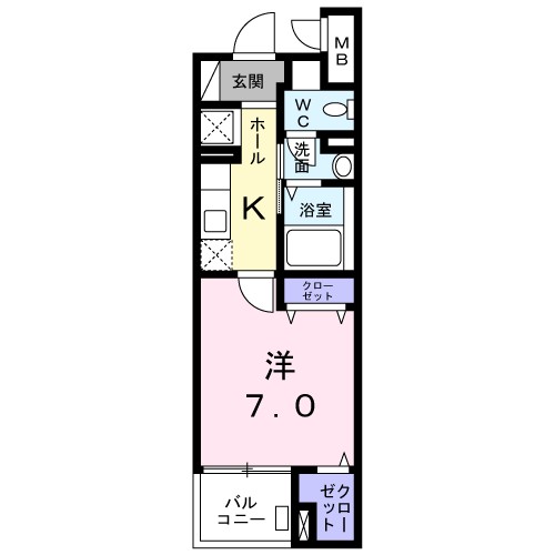 ラ・フエンテ　ラージョ 202号室 間取り