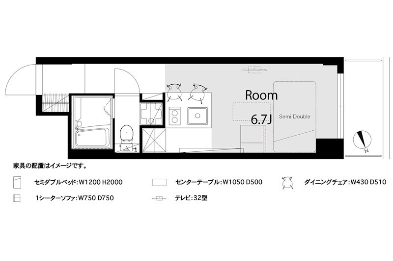 藤和シティコープ大森 204号室 間取り