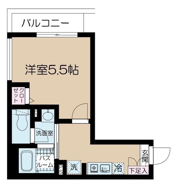 フェリーチェ雑色 102号室 間取り