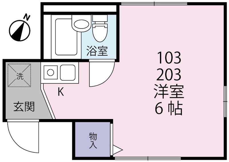 ジュネス大森 203号室 間取り