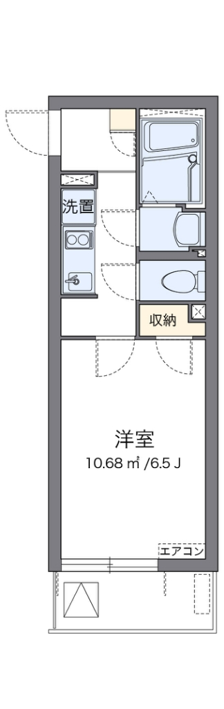 クレイノ翔花 205号室 間取り