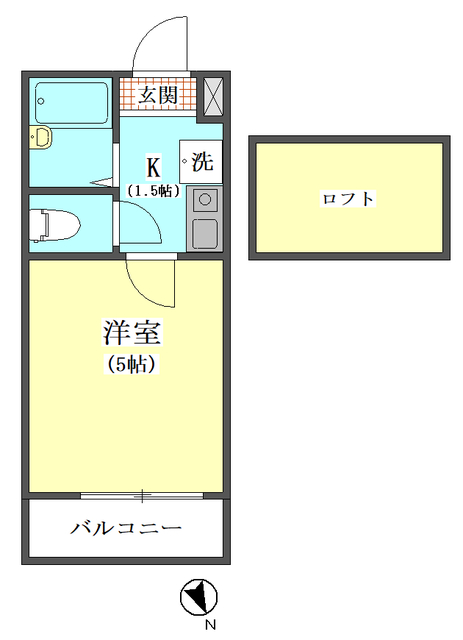 Southern　Flat 302号室 間取り