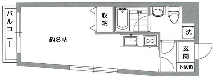 Ｓ－ＦＬＡＴⅡ 2301号室 間取り