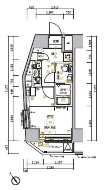 ベルシード品川西大井 間取り図