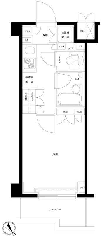 ルーブル目黒不動前 103号室 間取り