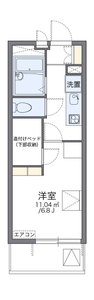 レオパレスマルコフォー 302号室 間取り