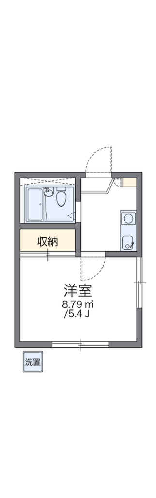 レオパレス横田 間取り図