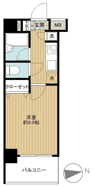 パレステュディオ目黒東 311号室 間取り