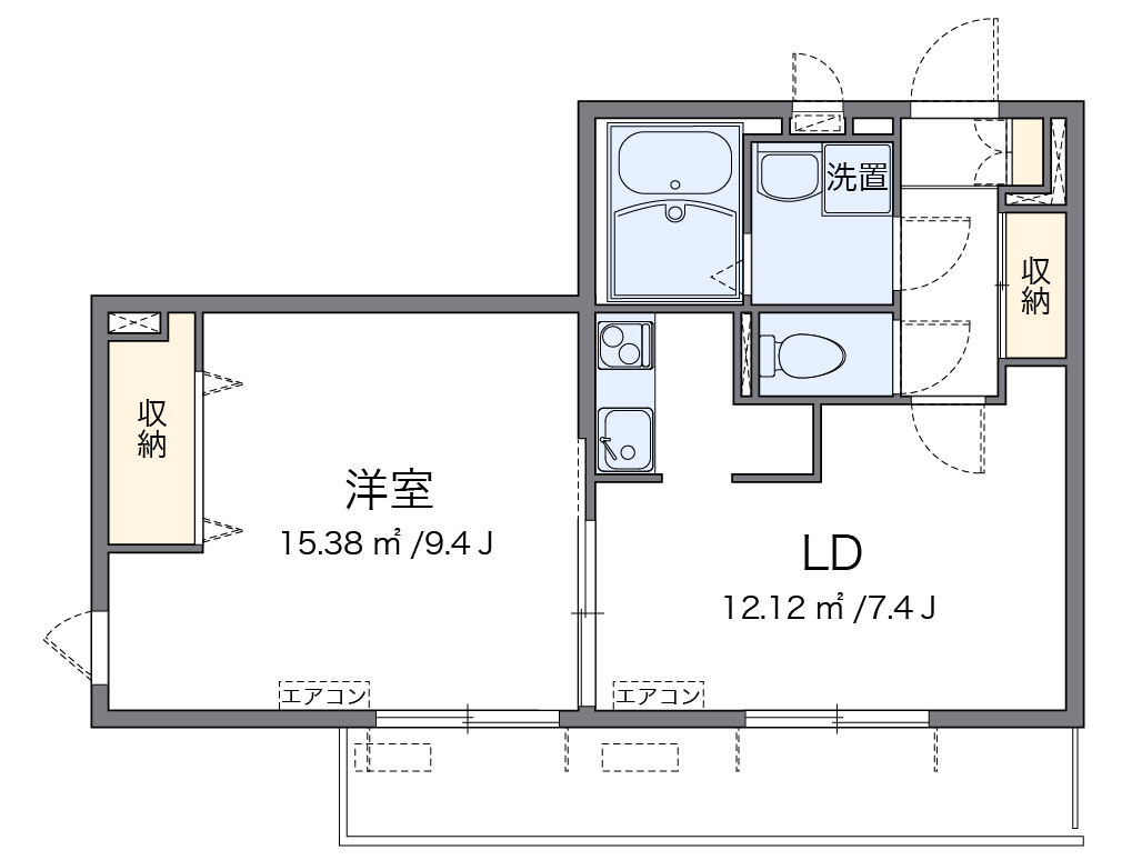 レオネクストサンドリーム 101号室 間取り