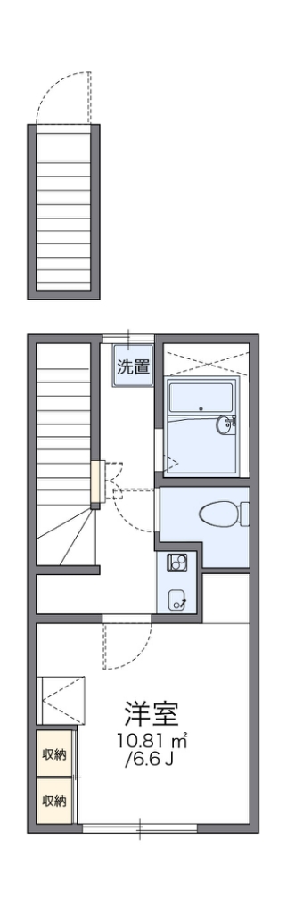 レオパレスＨＡＰＰＩＮＥＳＳ大森Ⅱ 204号室 間取り