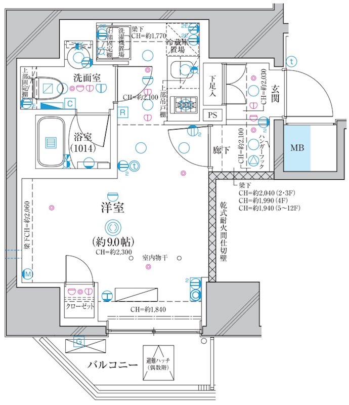 ディアレイシャス蒲田Ⅱ 602号室 間取り