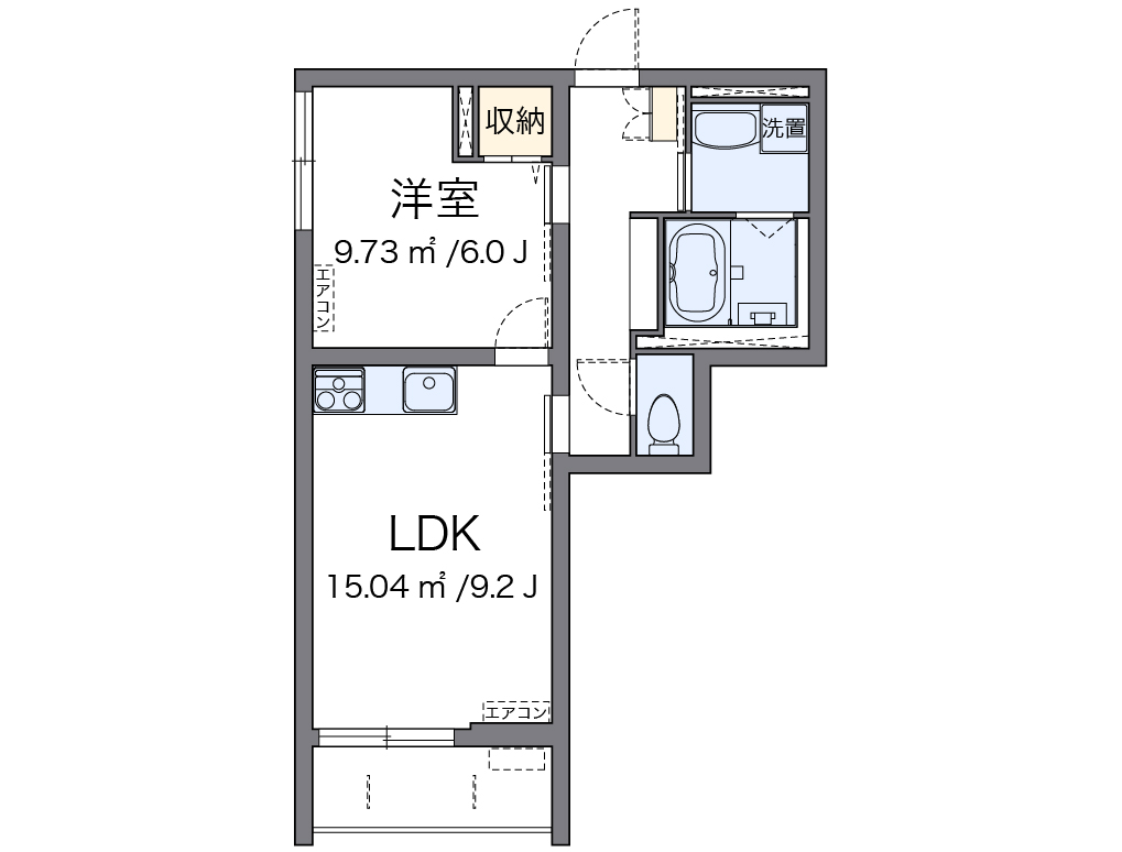 クレイノアウリィ仲六郷 101号室 間取り