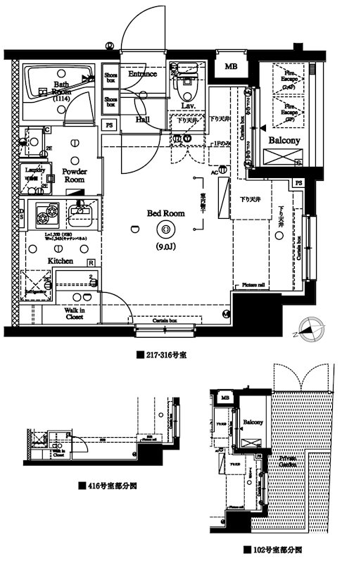 アクサス大森西アジールコート 間取り図