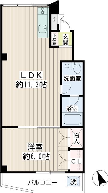 田園調布マンション 00201号室 間取り