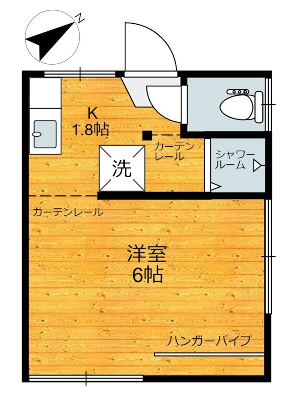 さゆり荘 201号室 間取り