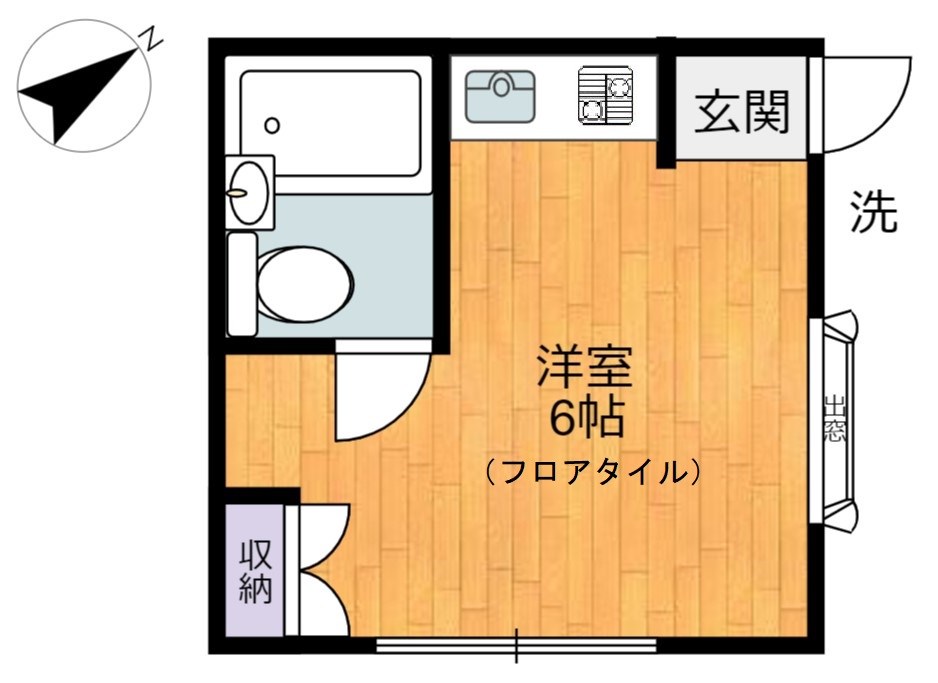 天野アパート 間取り図