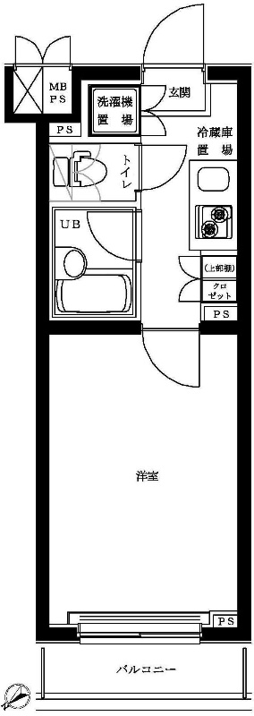 ルーブル蒲田南 519号室 間取り