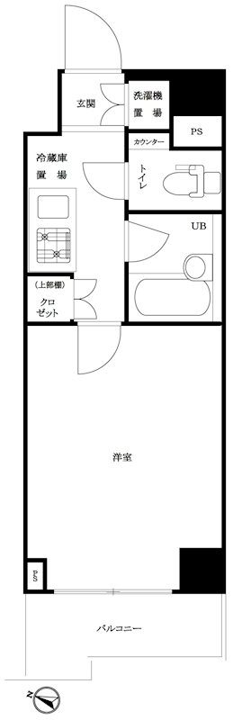 ルーブル大森山王弐番館 407号室 間取り