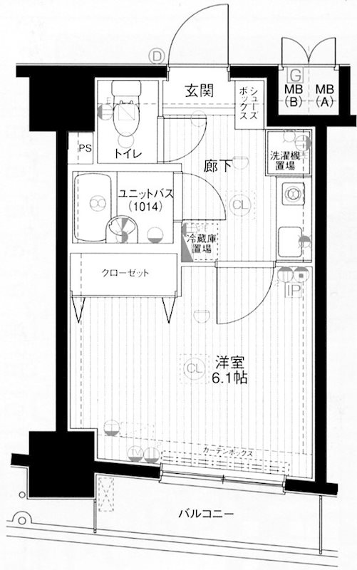 メインステージ蒲田Ⅱ 間取り図