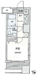 レジディア蒲田 間取り図