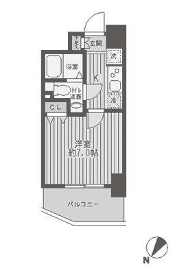 レジディア蒲田 間取り図