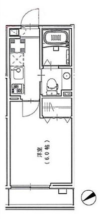 フラシア蒲田（エルスタンザDUE蒲田） 間取り図