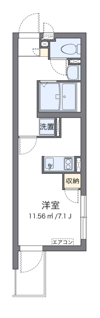 クレイノアムレット　矢口渡 301号室 間取り