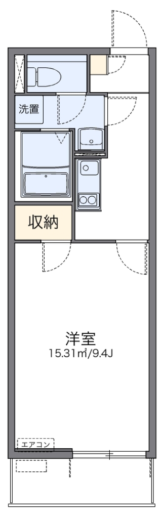 レオネクスト新城 102号室 間取り