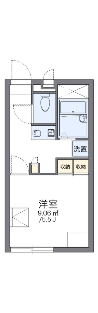 レオパレスブルーフォート 間取り図