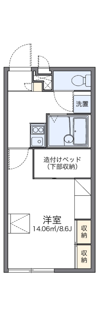 レオパレス北本本町 102号室 間取り