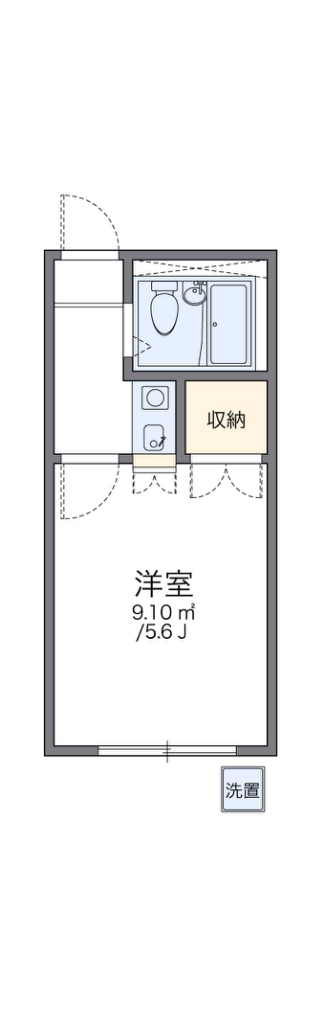 レオパレスフォンテーヌ 103号室 間取り