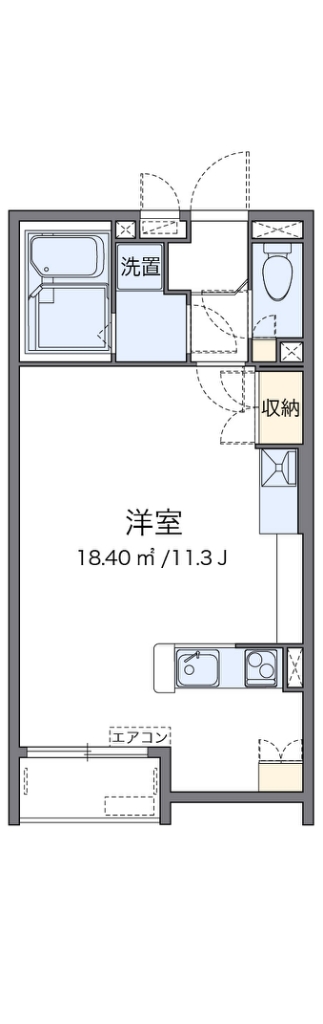 レオネクスト日向根 204号室 間取り