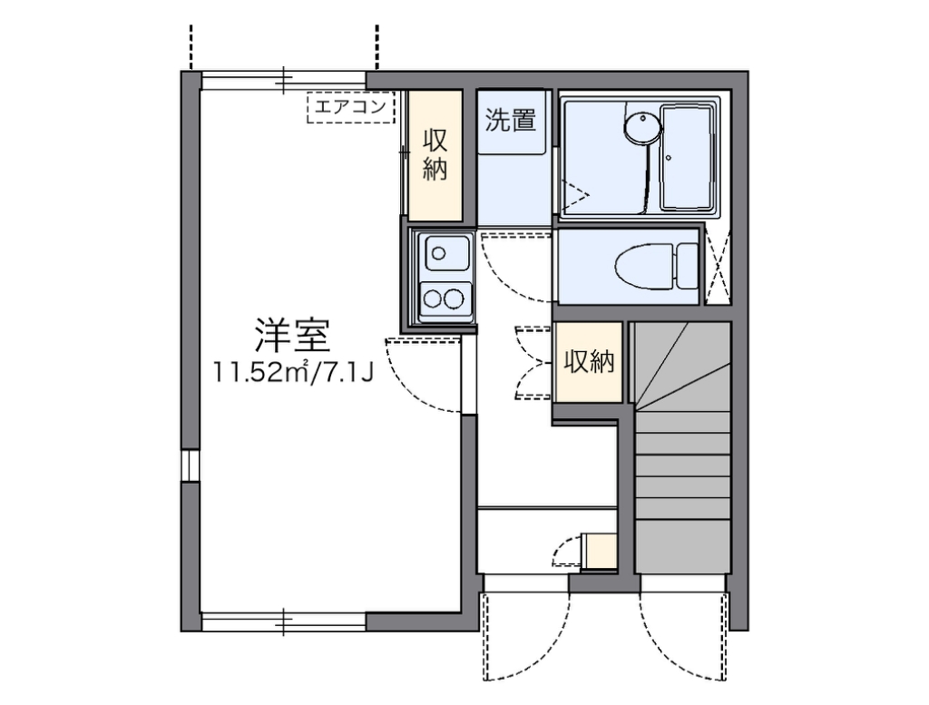 レオネクストＡＲＩＥＴＴＡ 101号室 間取り