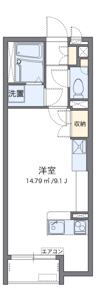 ミランダベルステージ 207号室 間取り