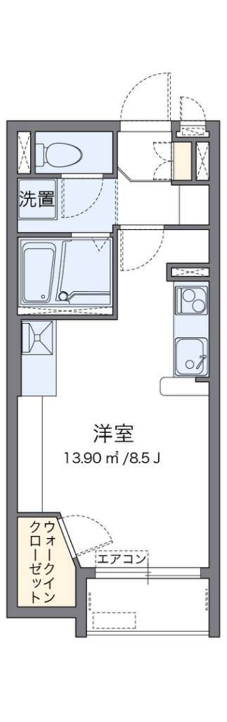 ミランダベルステージ 203号室 間取り