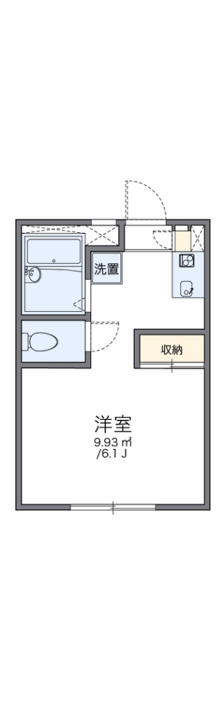 レオパレスセゾン 206号室 間取り