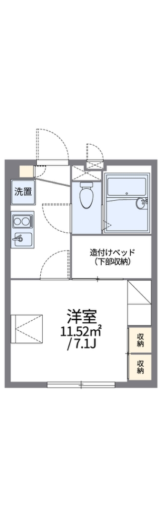 レオパレス大洋 201号室 間取り