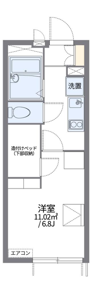 レオパレス川崎大師 間取り図