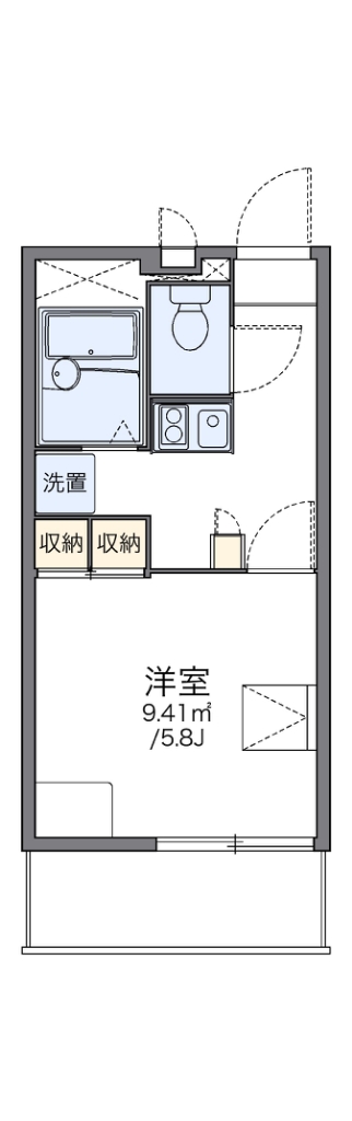 レオパレスグランデⅢ 105号室 間取り