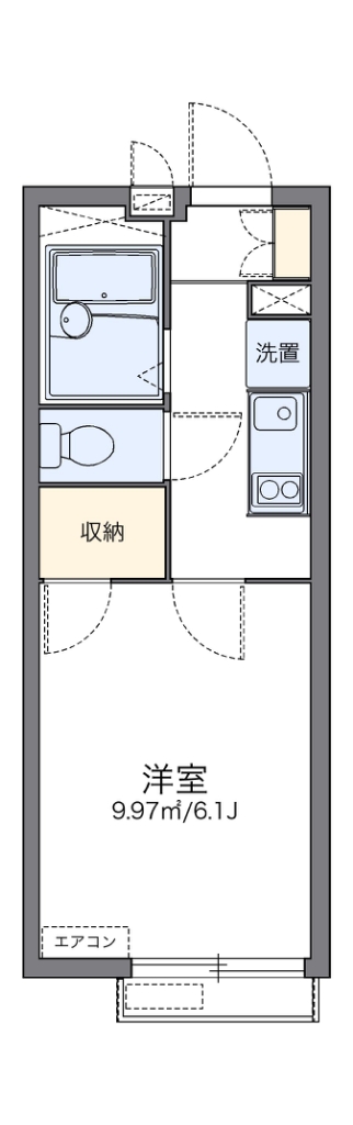 レオパレスジードルンク 205号室 間取り